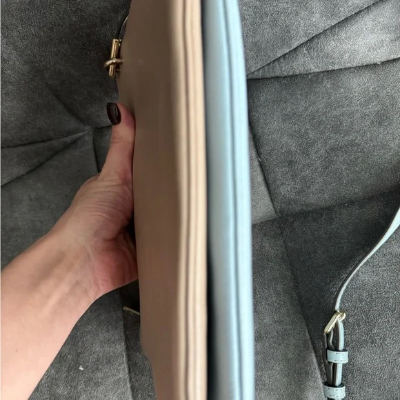 Marc By Marc Jacobs Womens Faded Blue Double Percy Crossbody Bag - Picture 9 of 12